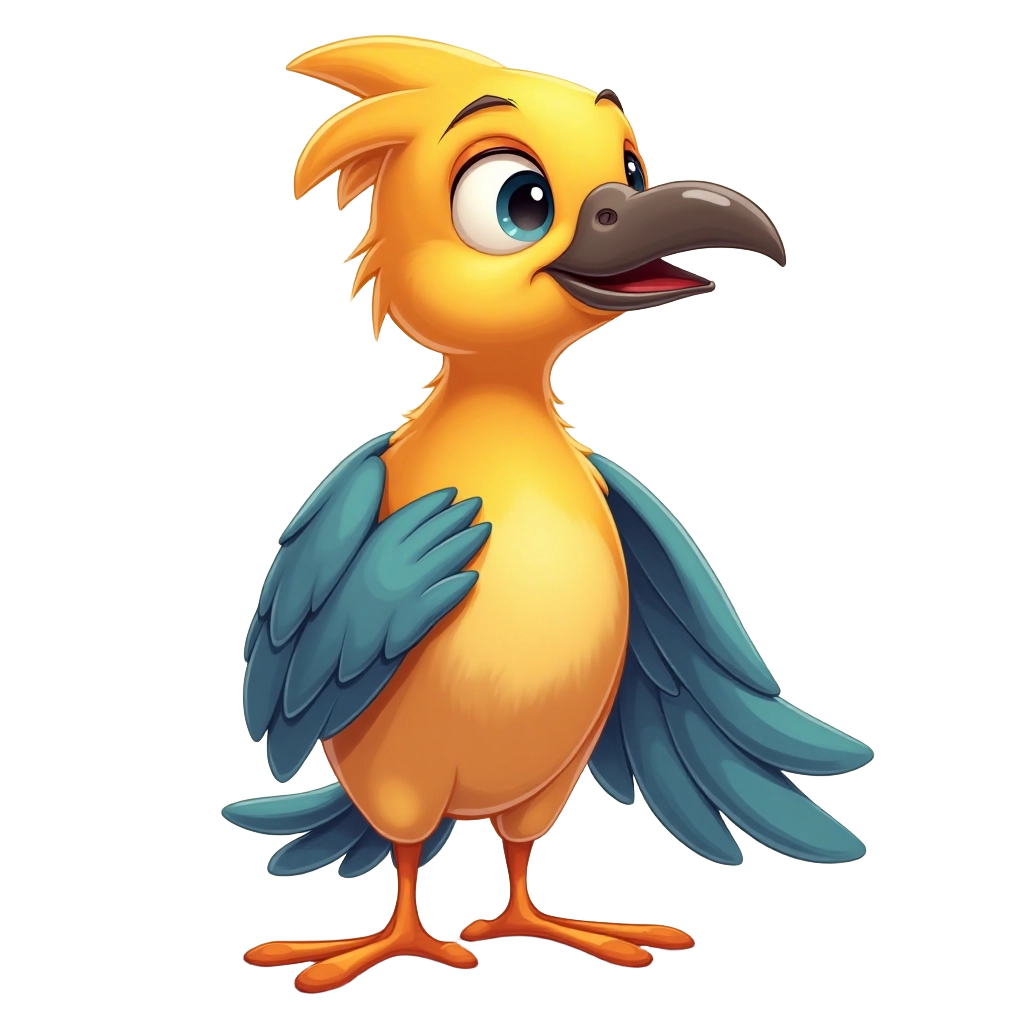 Cartoon Bird Character